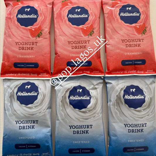 Hollandia yoghurt (strawberry and sweetned) 6 pcs
