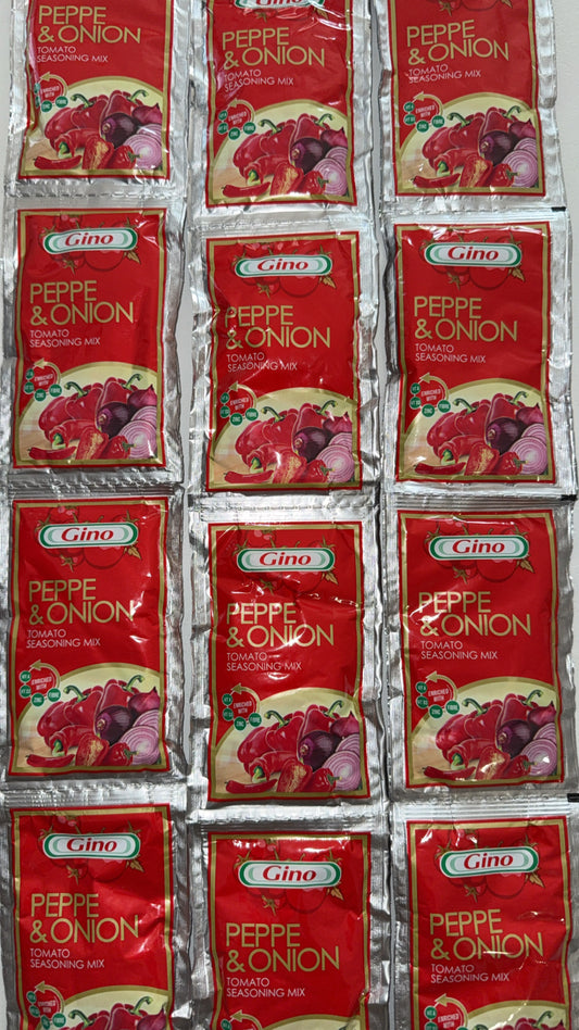 Peppe and onion tomato seasoning