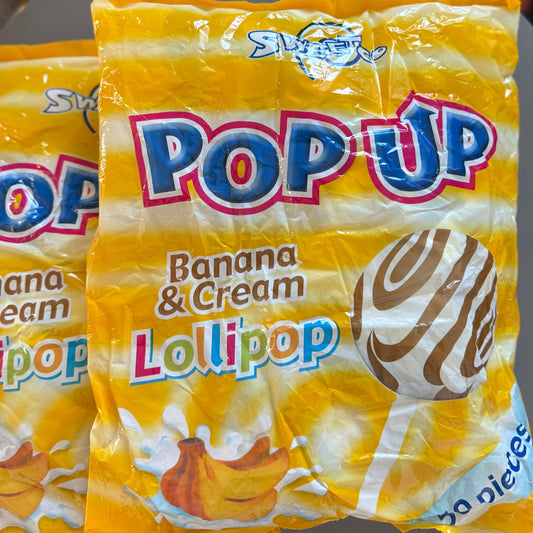 Pop up sweet (banana flavour) 50 pieces